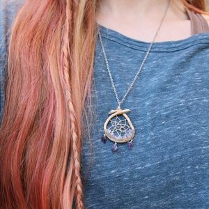 Amethyst Dreamcatcher Necklace